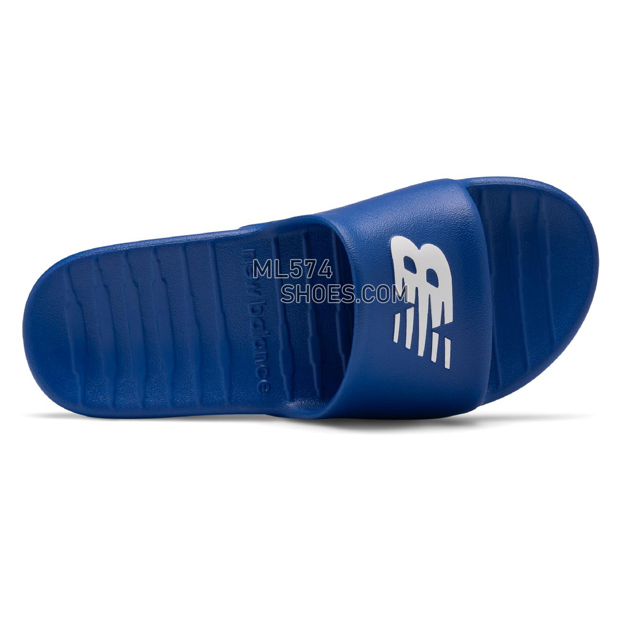 New Balance 100 - Men's Flip Flops - Team Blue with White - SUF100TB