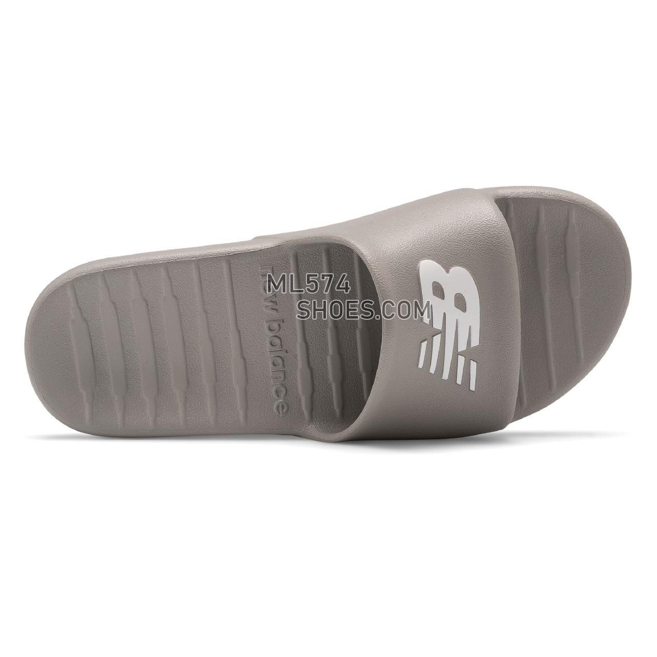 New Balance 100 - Men's Flip Flops - Grey with White - SUF100TG
