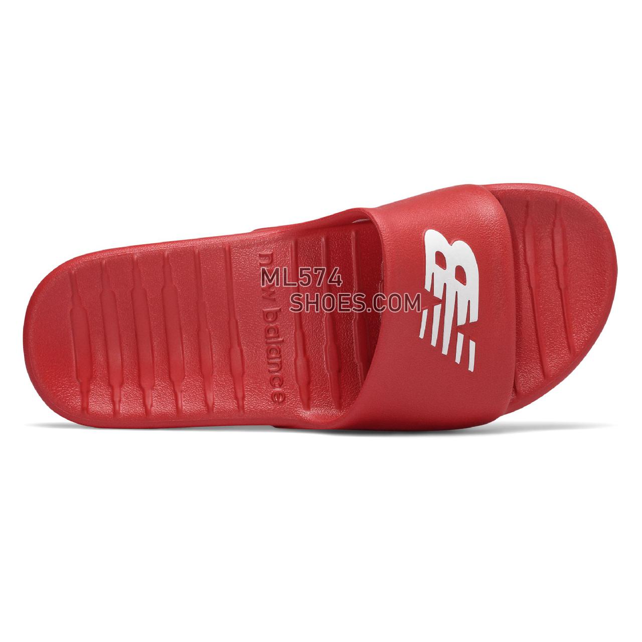 New Balance 100 - Men's Flip Flops - Team Red with White - SUF100TR