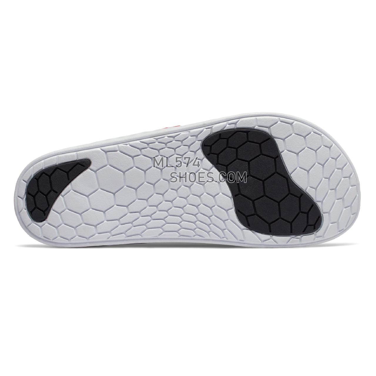 New Balance Fresh Foam Hupoo - Men's Flip Flops - Neo Flame with Black and Moon Dust - SMFTEKF1