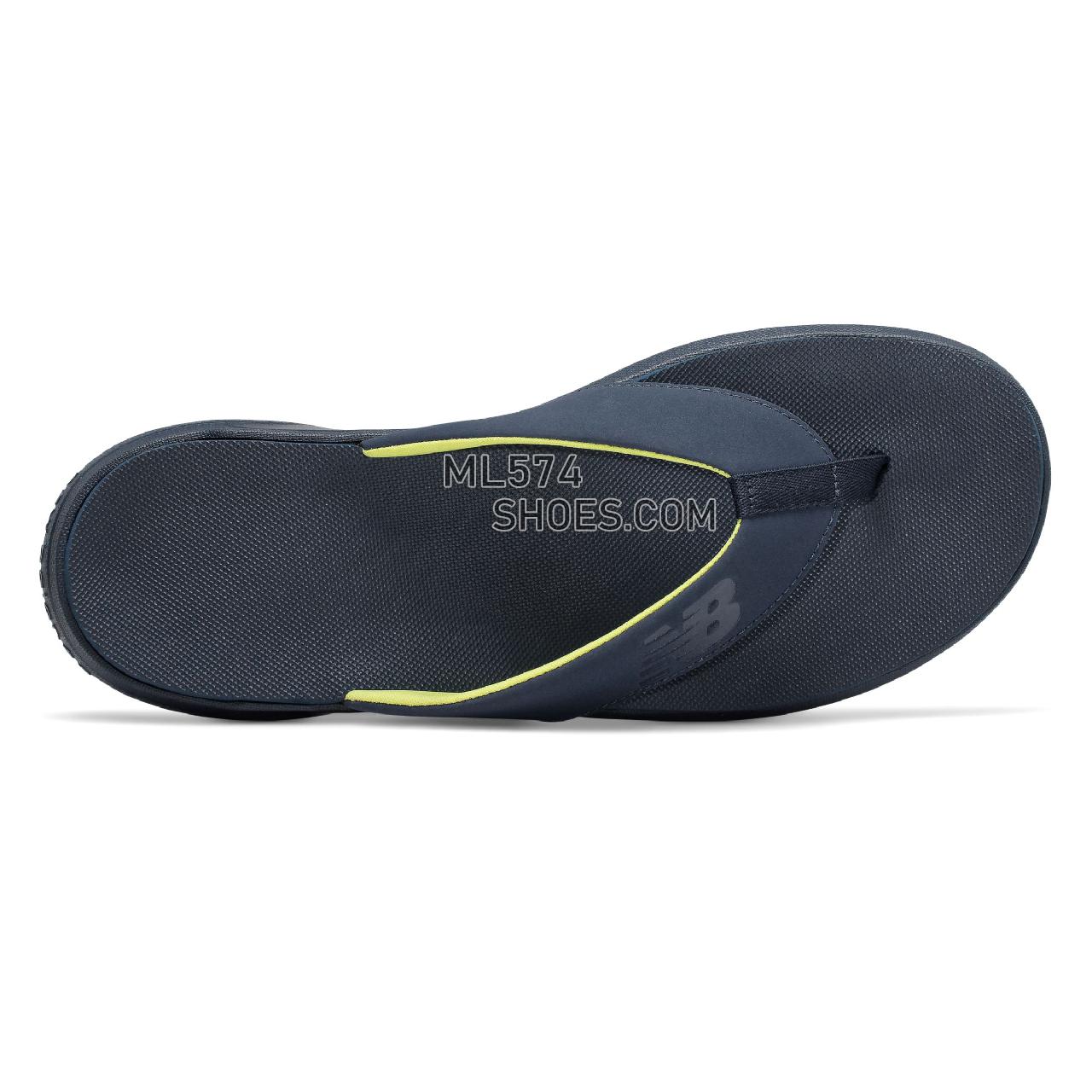 New Balance 340 - Men's Flip Flops - Natural Indigo with Sulphur Yellow - SMT340NI