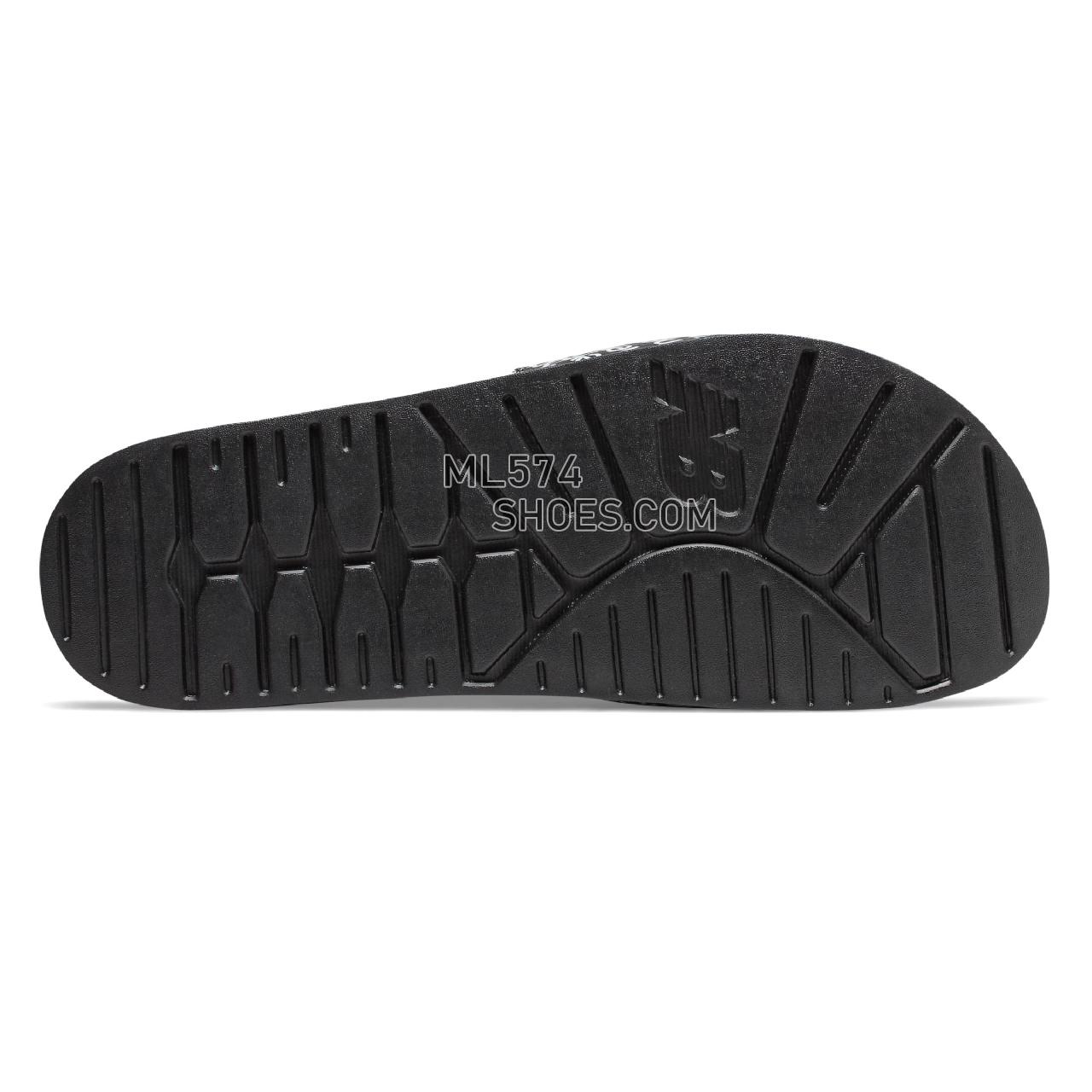 New Balance 200 - Men's Flip Flops - Black with White - SMF200PK