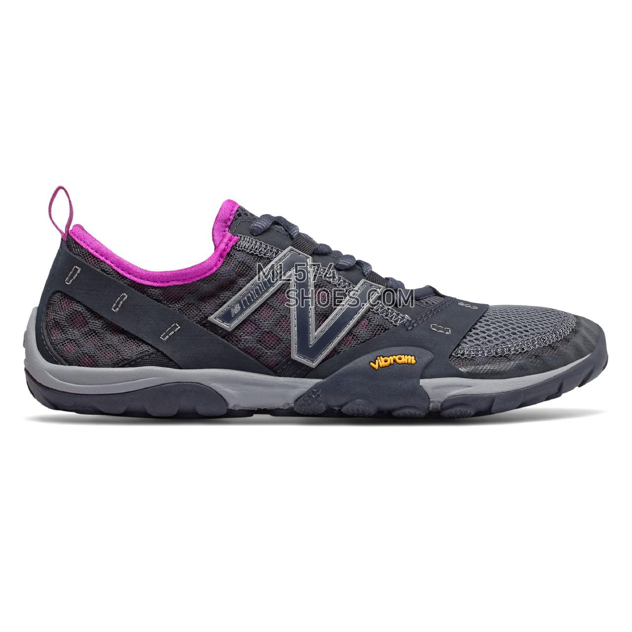 New Balance Minimus Trail 10 - Women's Trail Running - Outerspace with Voltage Violet - WT10VV