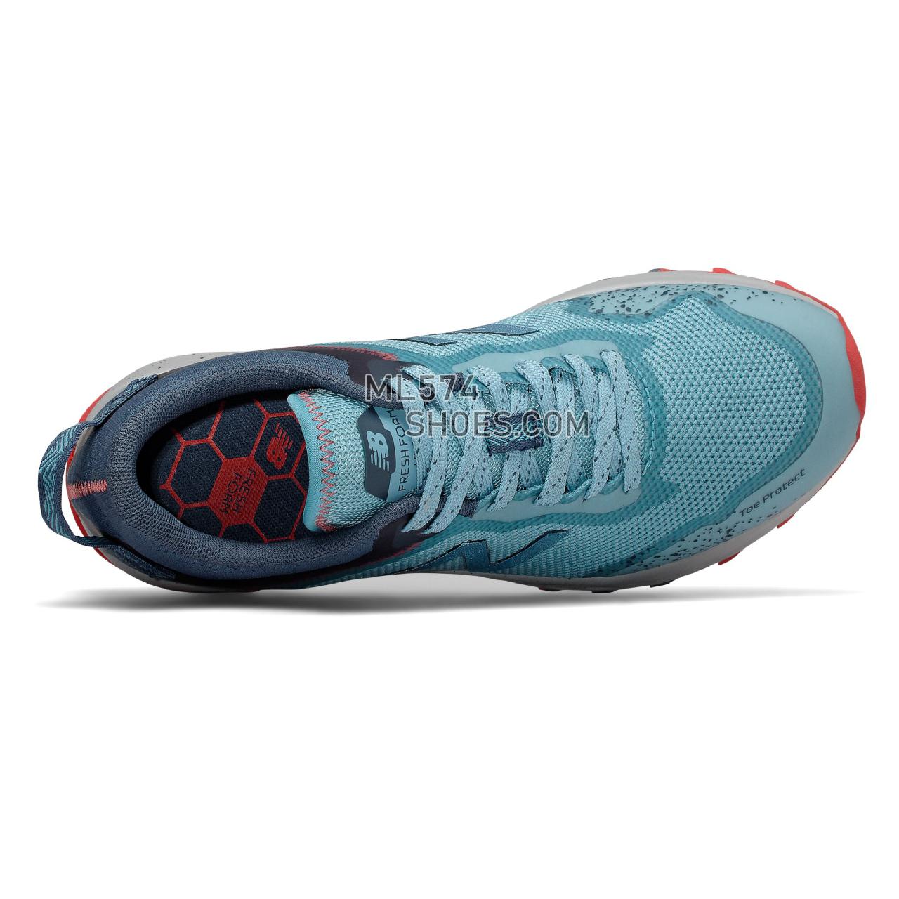 New Balance Fresh Foam Arishi Trail - Women's Trail Running - Wax Blue with Stone Blue and Light Aluminum - WTARISB1