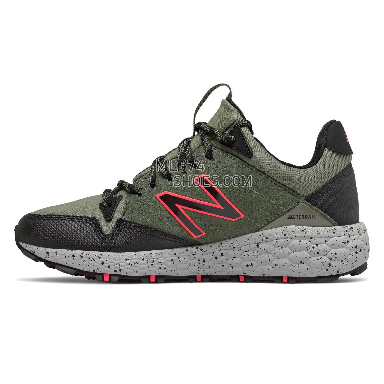 New Balance Fresh Foam Crag Trail - Women's Trail Running - Faded Rosin with Black and Guava - WTCRGLR1