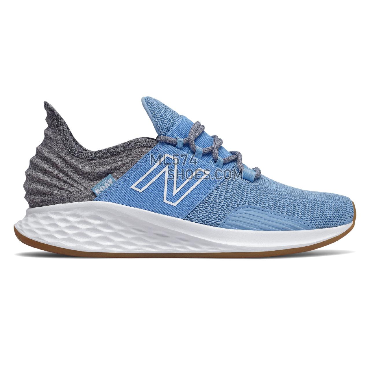 New Balance Fresh Foam Roav Tee Shirt - Women's Neutral Running - Team Carolina with Light Aluminum - WROAVTB