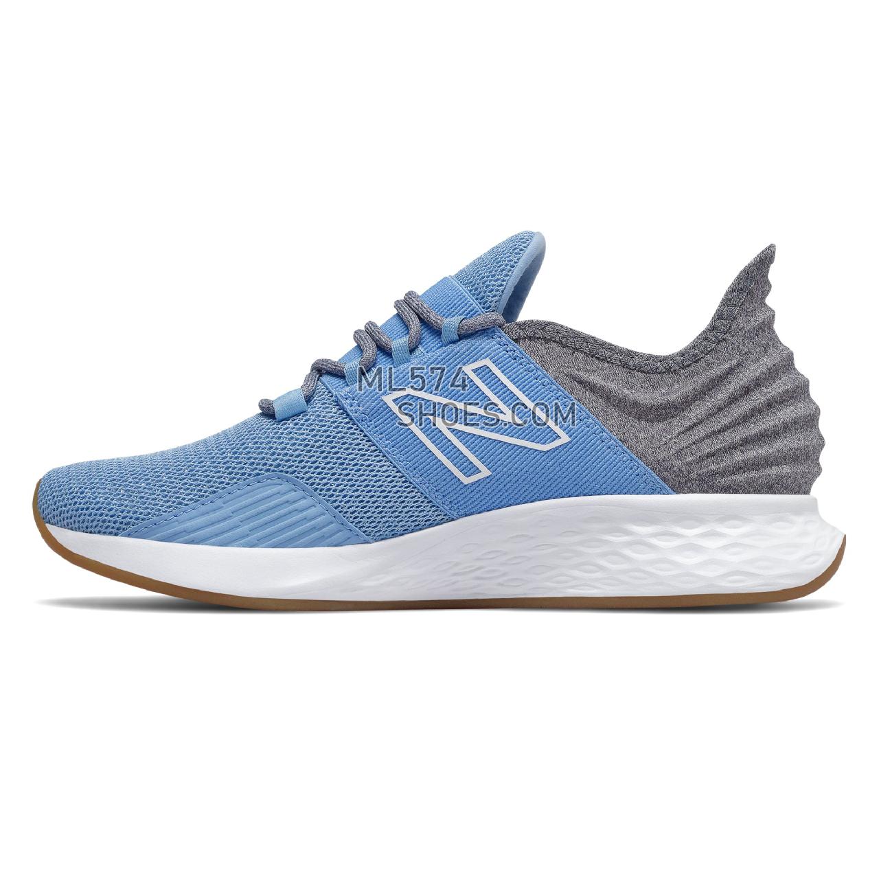 New Balance Fresh Foam Roav Tee Shirt - Women's Neutral Running - Team Carolina with Light Aluminum - WROAVTB