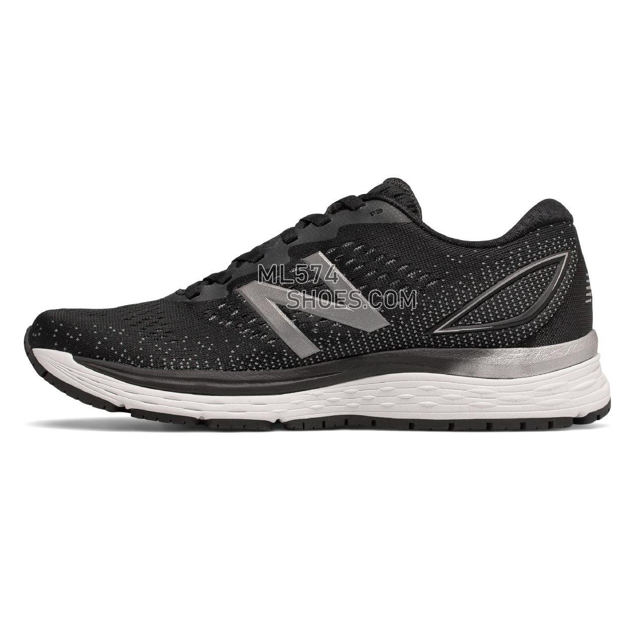 New Balance 880v9 - Women's Neutral Running - Black with Steel and Orca - W880BK9