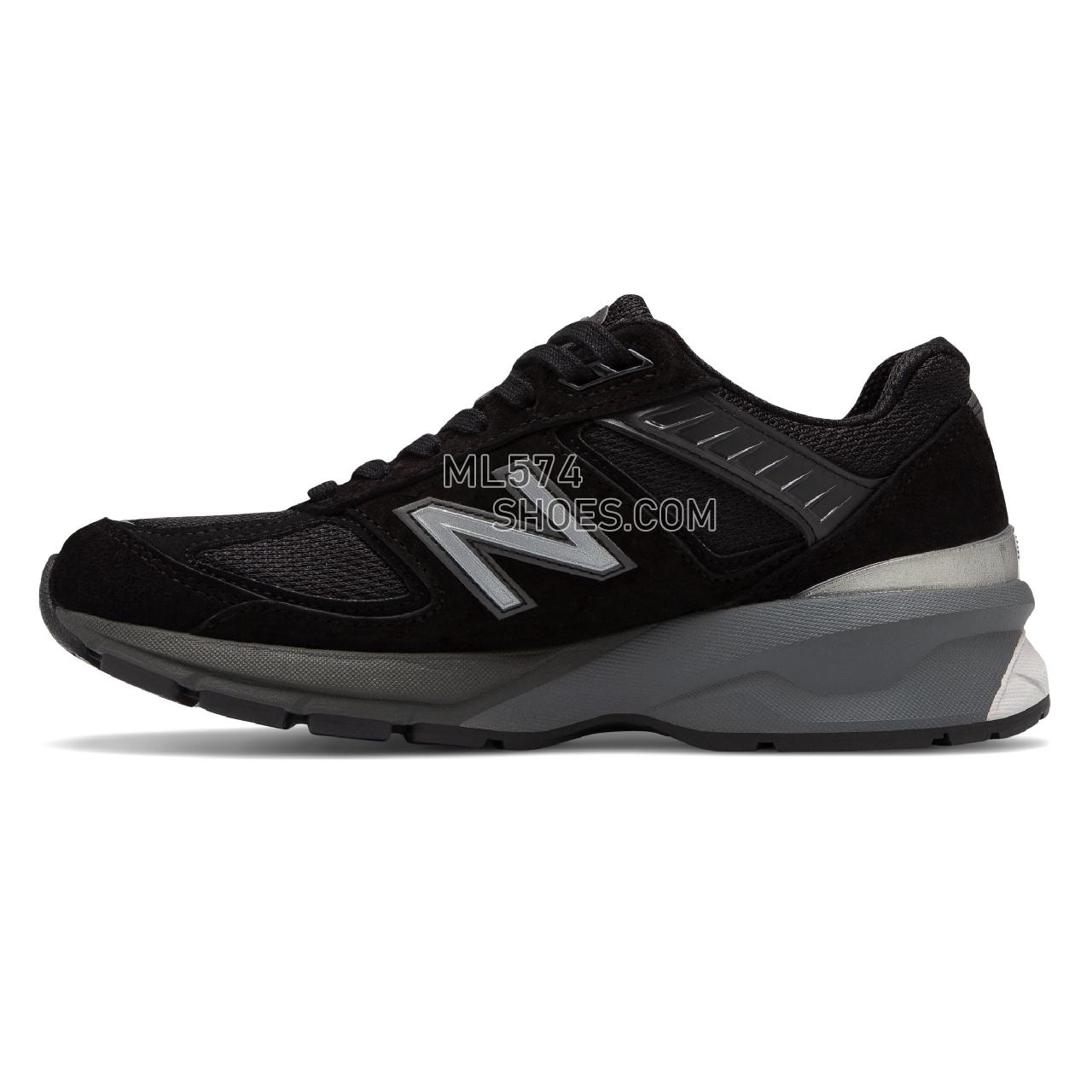 New Balance 990v5 Made in US - Women's Neutral Running - Black with Silver - W990BK5