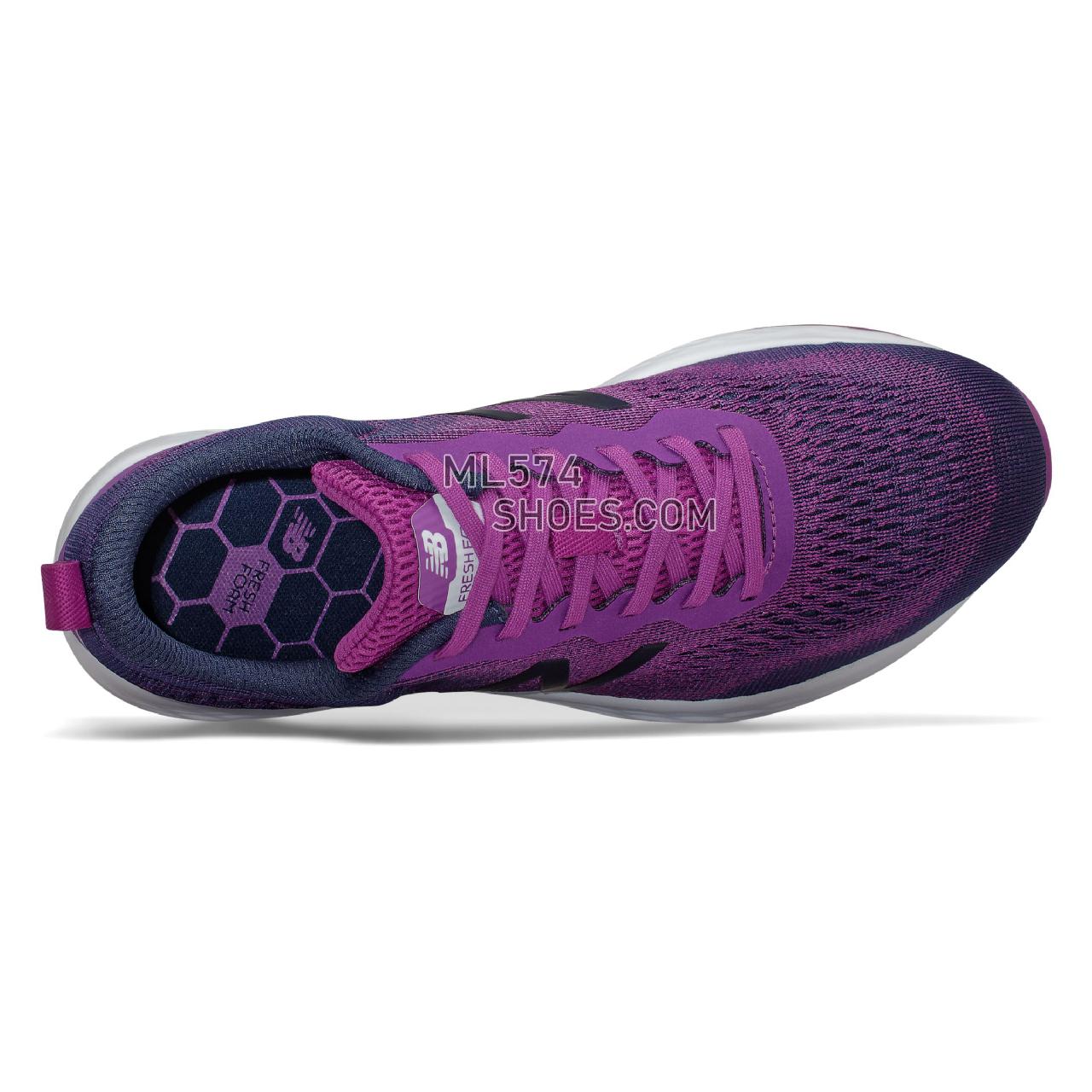 New Balance Fresh Foam Arishi - Women's Neutral Running - Plum with Natural Indigo and White - WARISCR3