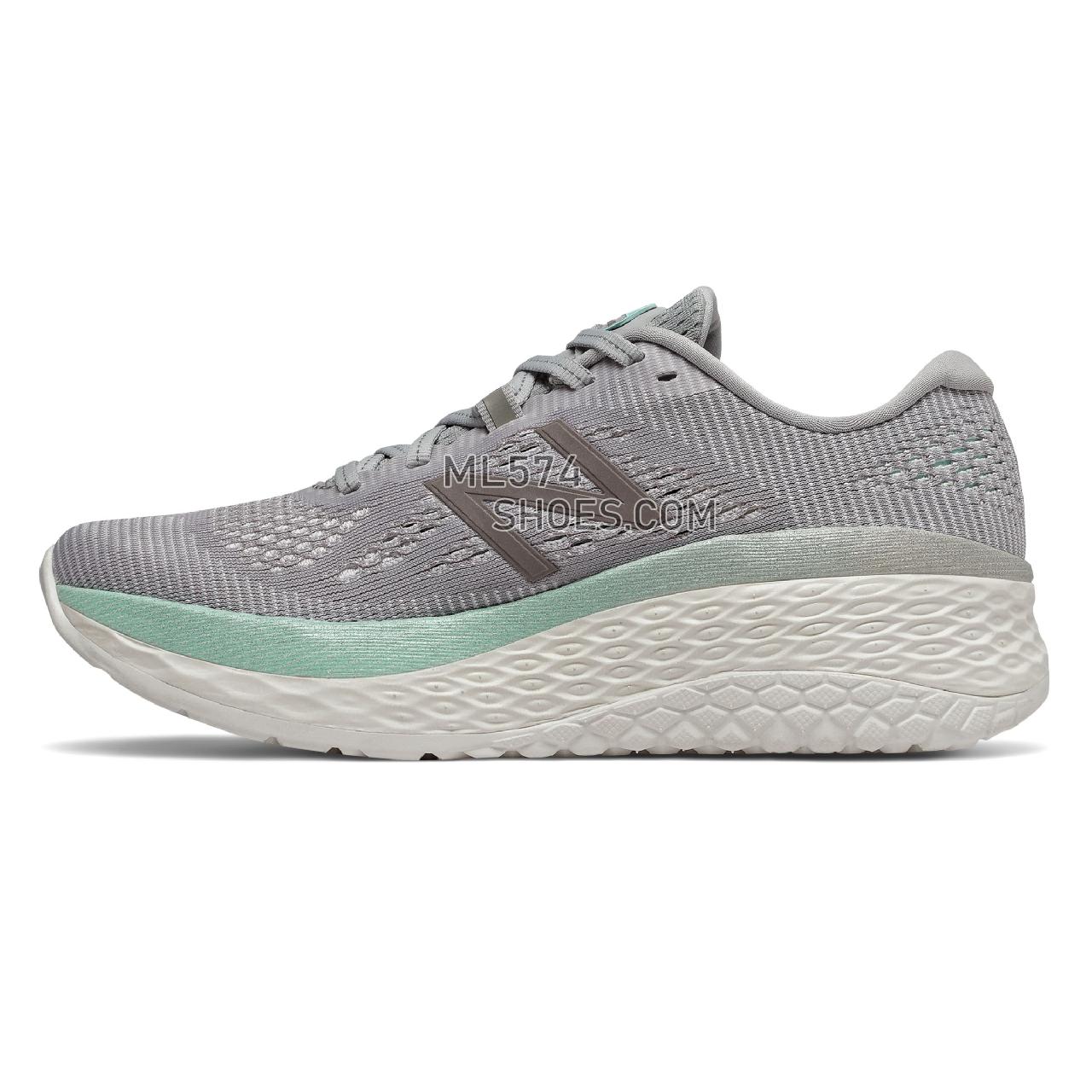 New Balance Fresh Foam More - Women's Neutral Running - Rain Cloud with Sea Salt and Light Reef - WMORRS