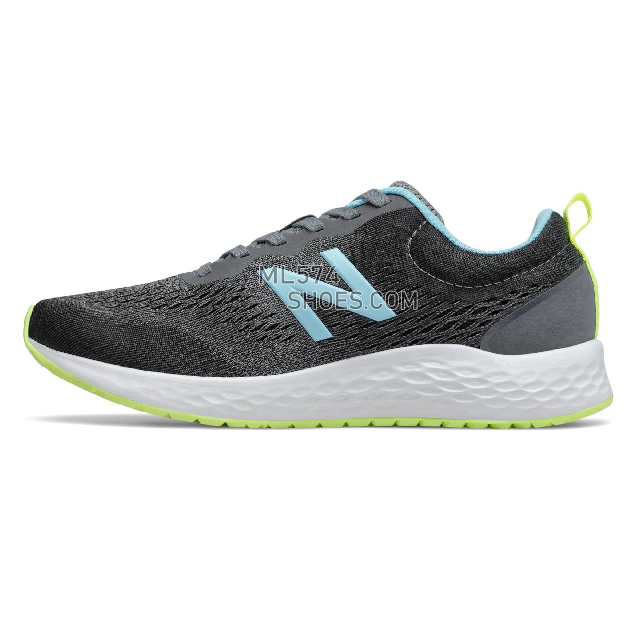 New Balance Fresh Foam Arishi v3 - Women's Neutral Running - Gunmetal with Newport Blue - WARISSC3