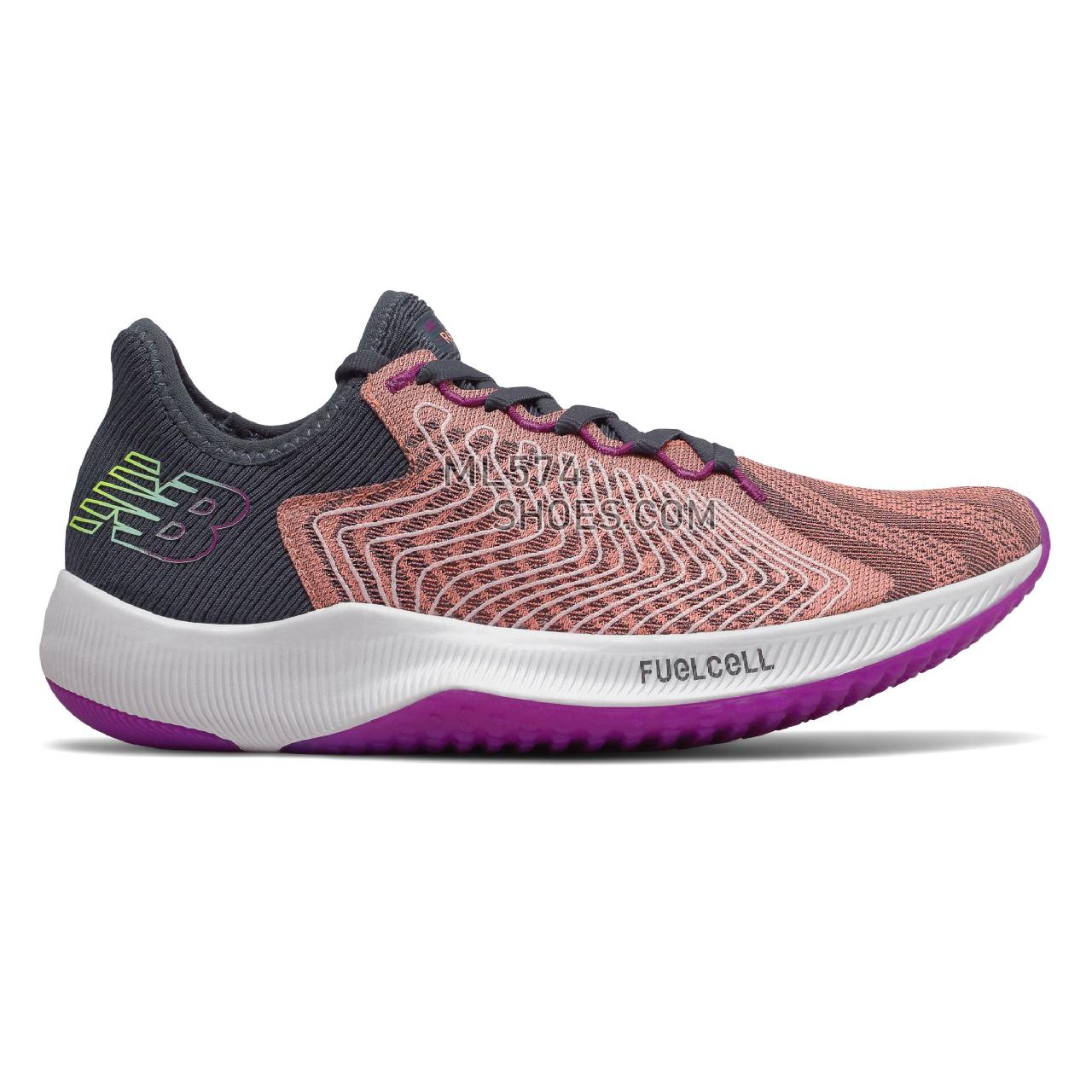 New Balance FuelCell Rebel - Women's Neutral Running - Ginger Pink with White and Black - WFCXPG