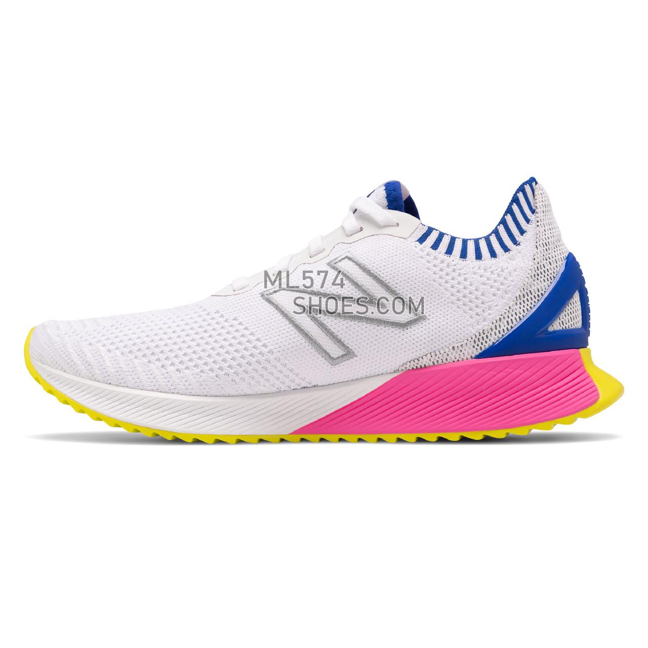 New Balance FuelCell Echo - Women's Neutral Running - White with UV Blue and Peony - WFCECSW