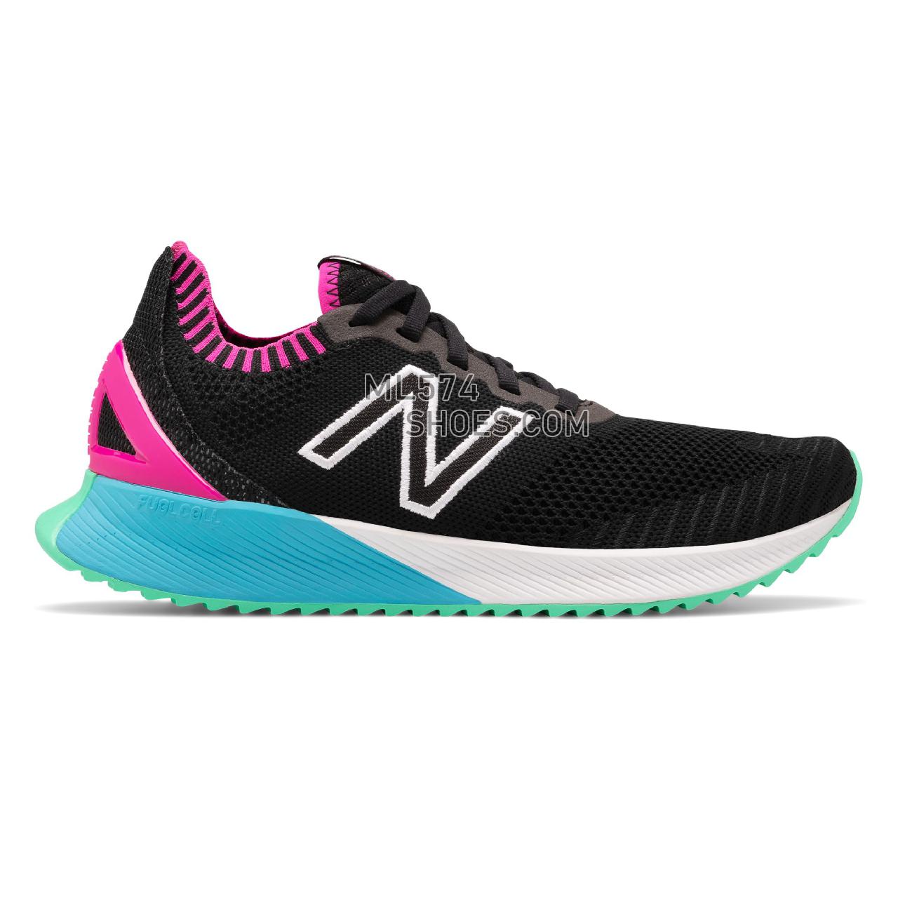 New Balance FuelCell Echo - Women's Neutral Running - Black with Peony and Bayside - WFCECSB