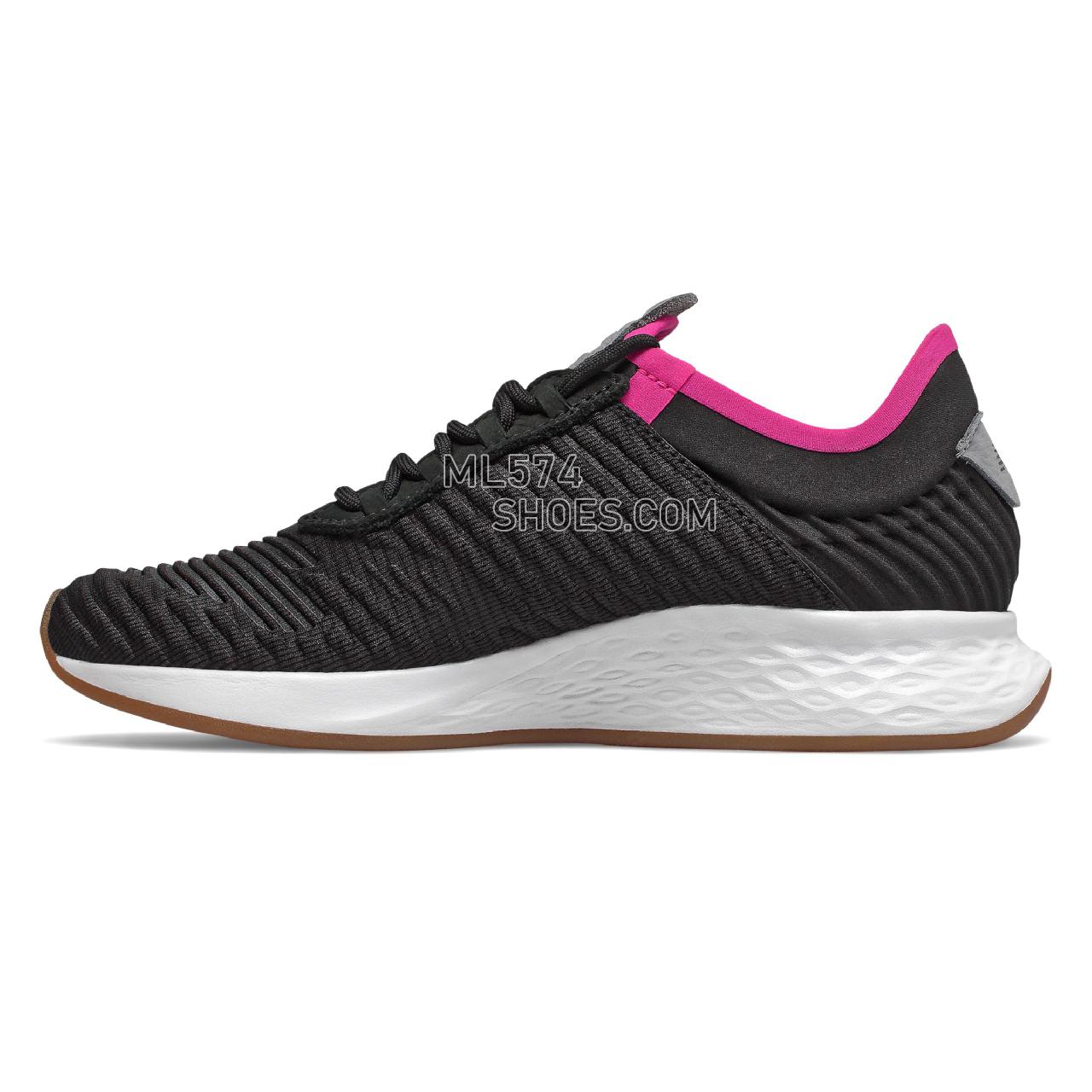 New Balance Fresh Foam Roav Fusion - Women's Neutral Running - Black with Steel - WRVFUCB