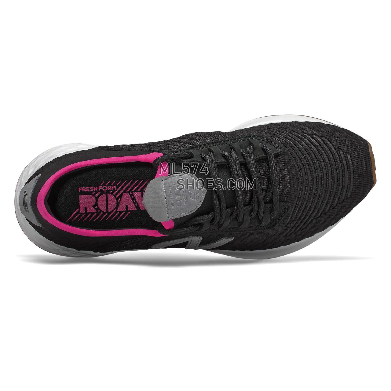 New Balance Fresh Foam Roav Fusion - Women's Neutral Running - Black with Steel - WRVFUCB