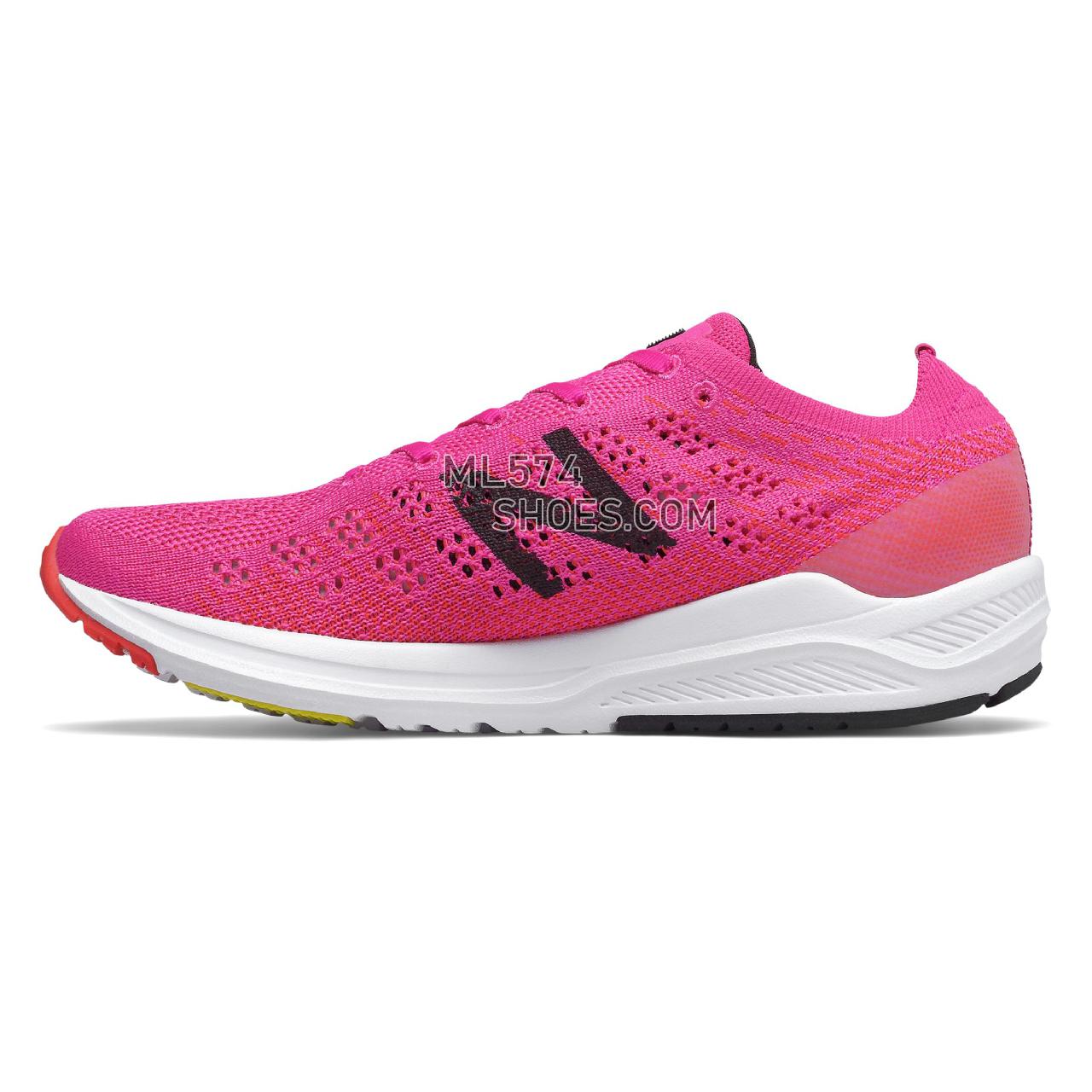 New Balance 890v7 - Women's Neutral Running - Peony with Energy Red - W890PO7