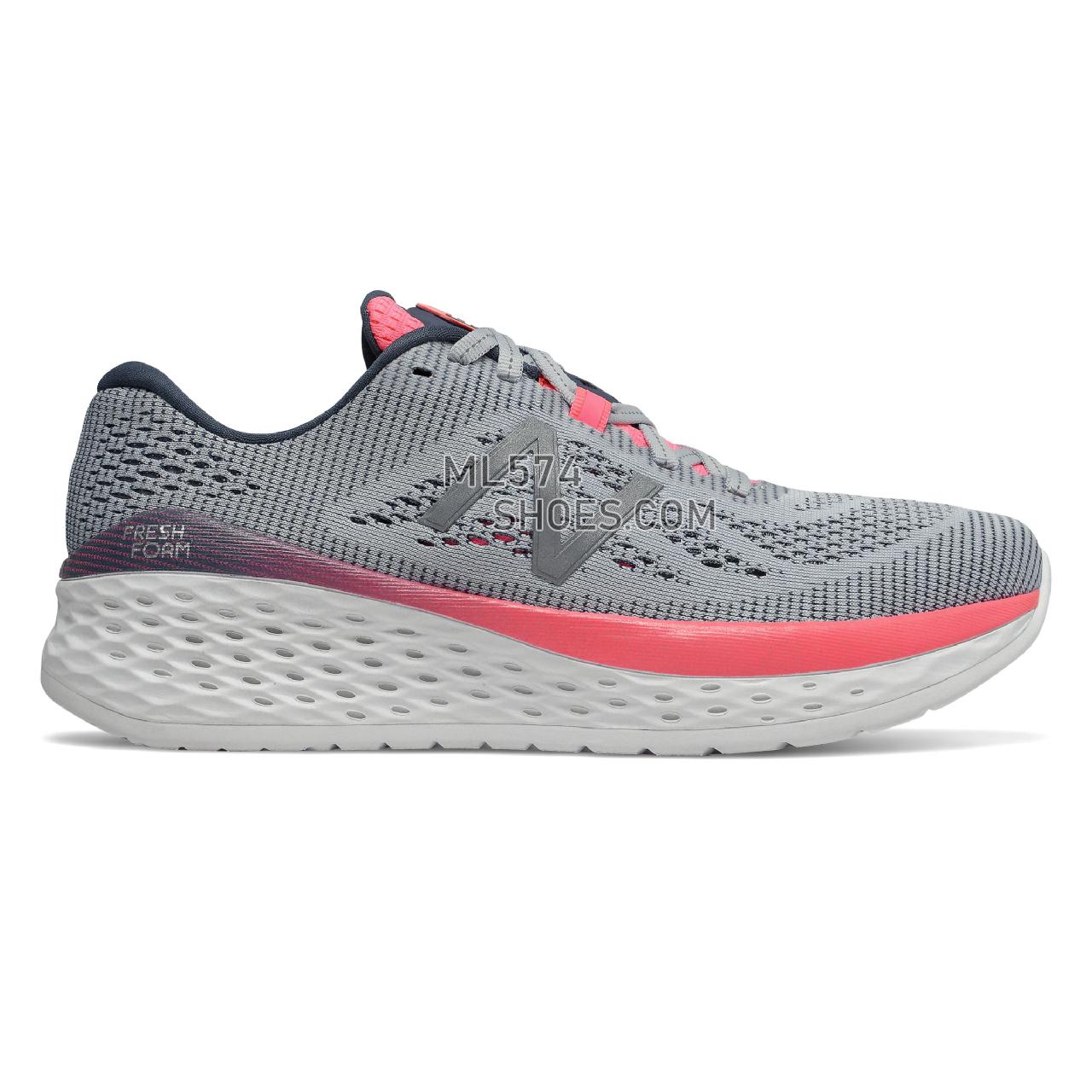 New Balance Fresh Foam More - Women's Neutral Running - Light Cyclone with Guava and Reflection - WMORGC