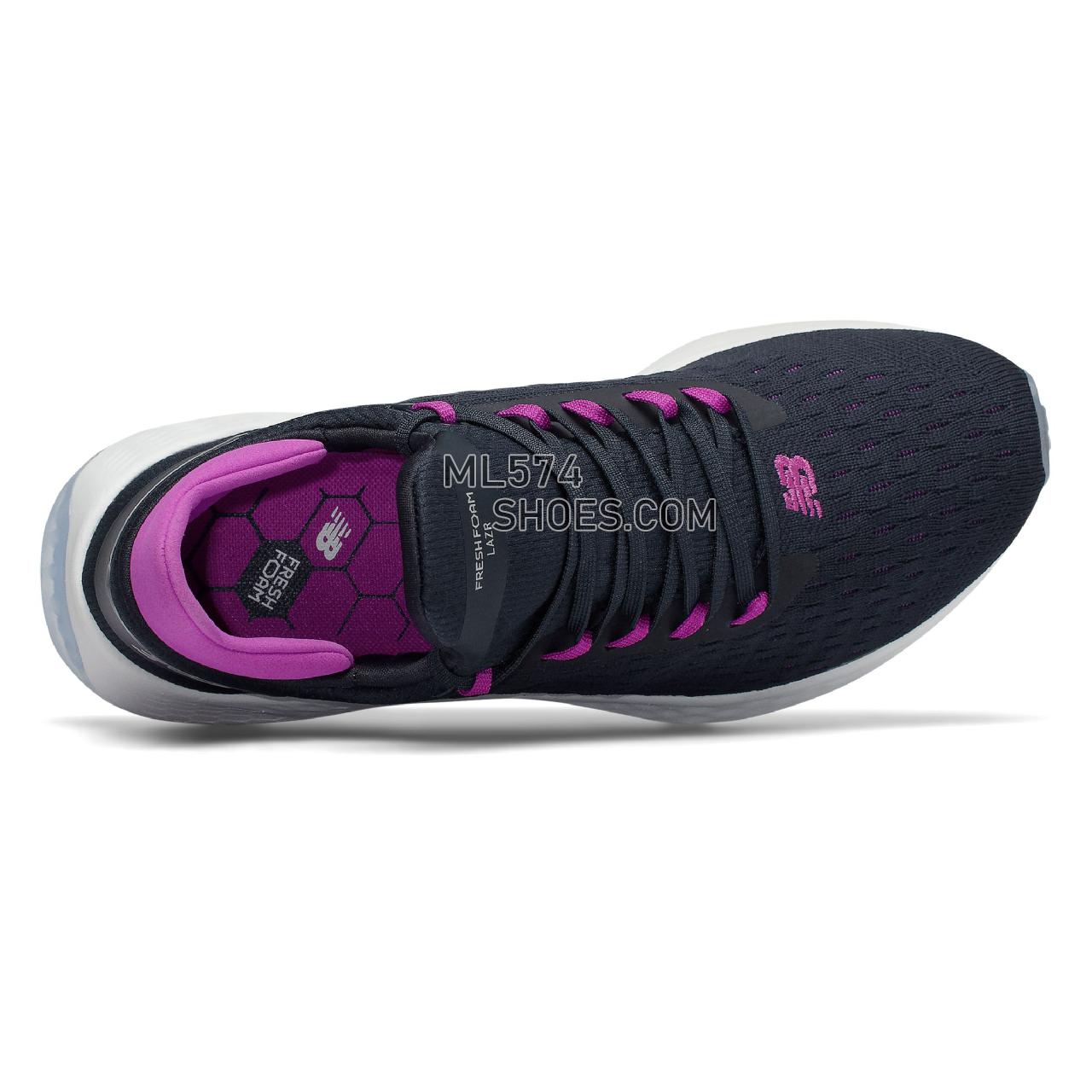 New Balance Fresh Foam Lazr v2 HypoKnit - Women's Neutral Running - Eclipse with Voltage Violet - WLZHKLN2