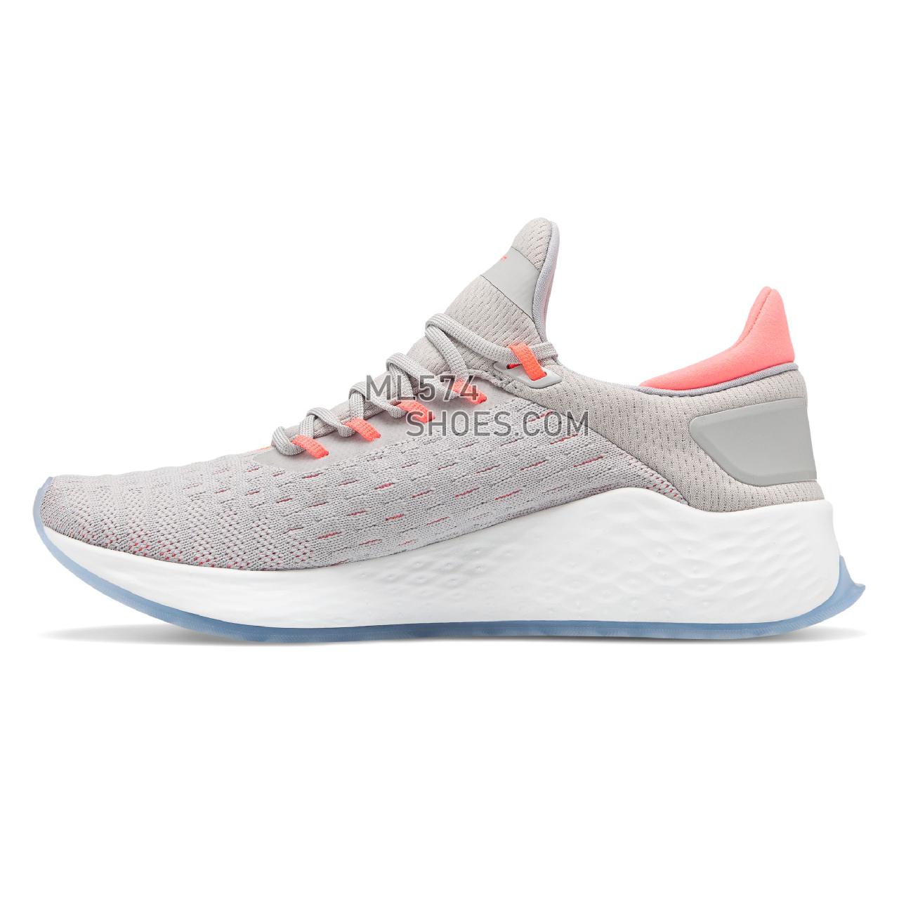 New Balance Fresh Foam Lazr v2 HypoKnit - Women's Neutral Running - Rain Cloud with Guava - WLZHKLI2