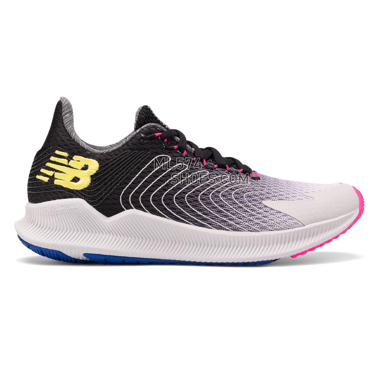 New Balance FuelCell Propel - Women's Neutral Running - Summer Fog with Black and Sulphur Yellow - WFCPRLF1