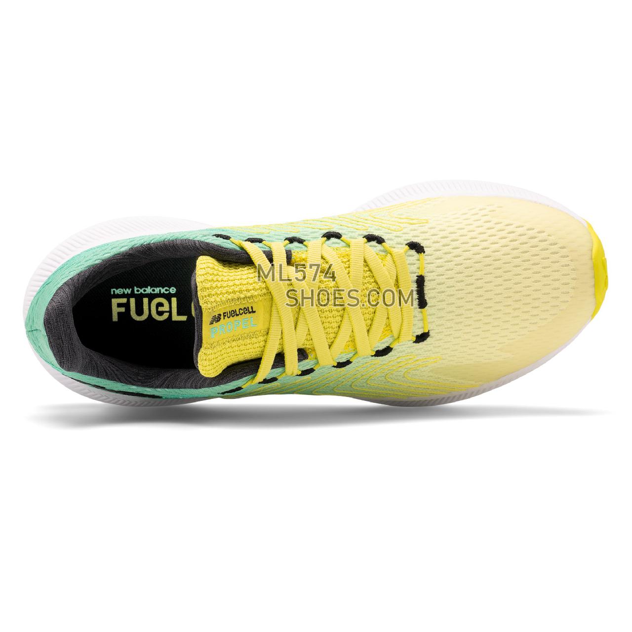 New Balance FuelCell Propel - Women's Neutral Running - Sulphur Yellow with Neon Emerald and Black - WFCPRBS1