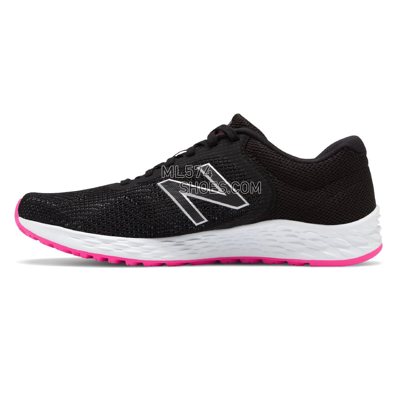 New Balance Fresh Foam Arishi v2 - Women's Neutral Running - Black with Peony - WARISSB2