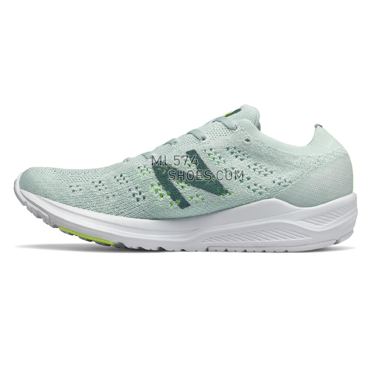 New Balance 890v7 - Women's Neutral Running - Crystal with Dark Agave and Bleached Lime Glo - W890BG7