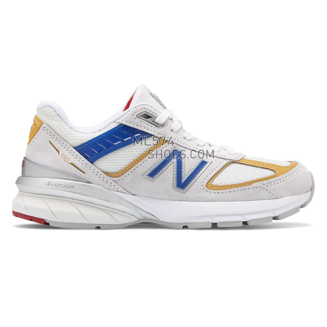 New Balance 990v5 Made in US - Women's Neutral Running - Nimbus Cloud with Team Red - W990NR5