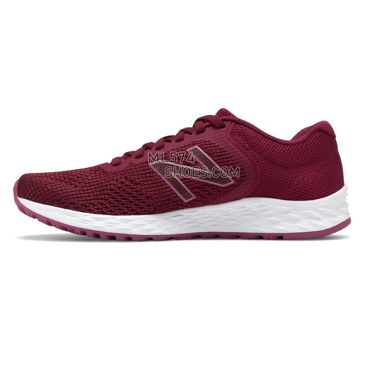 New Balance Fresh Foam Arishi v2 - Women's Neutral Running - Dragon Fruit with Black and White - WARISPM2