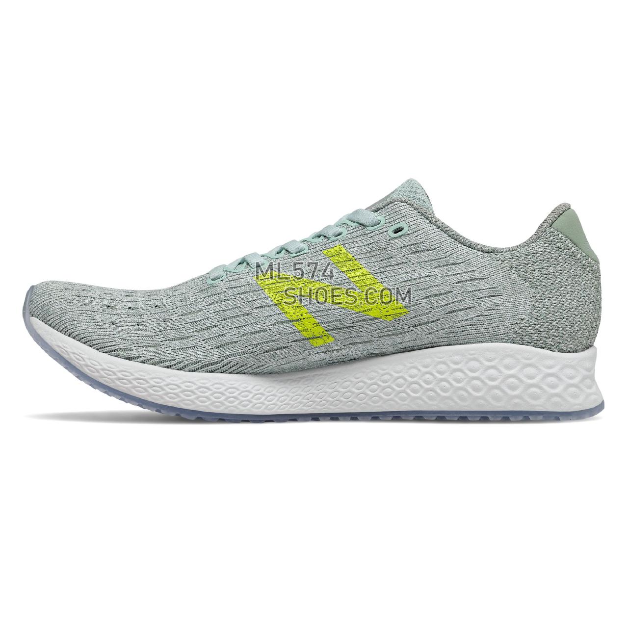 New Balance Fresh Foam Zante Pursuit - Women's Neutral Running - White Agave with Cedar Quartz and Sulphur Yellow - WZANPMC