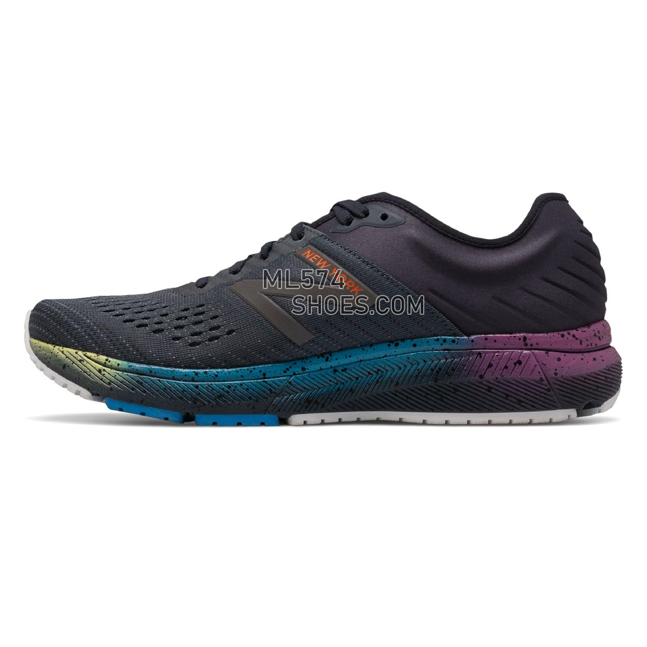 New Balance 860v10 NYC Marathon - Women's Stability Running - Outerspace with Thunder and Lapis Blue - W860Y10