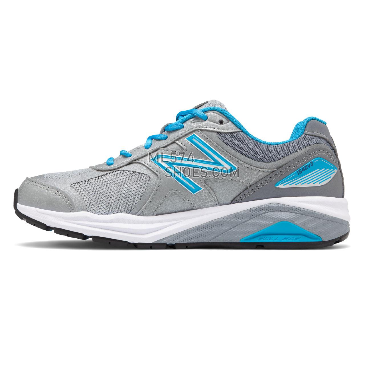 New Balance Made in US 1540v3 - Women's Motion Control Running - Silver with Polaris - W1540SP3