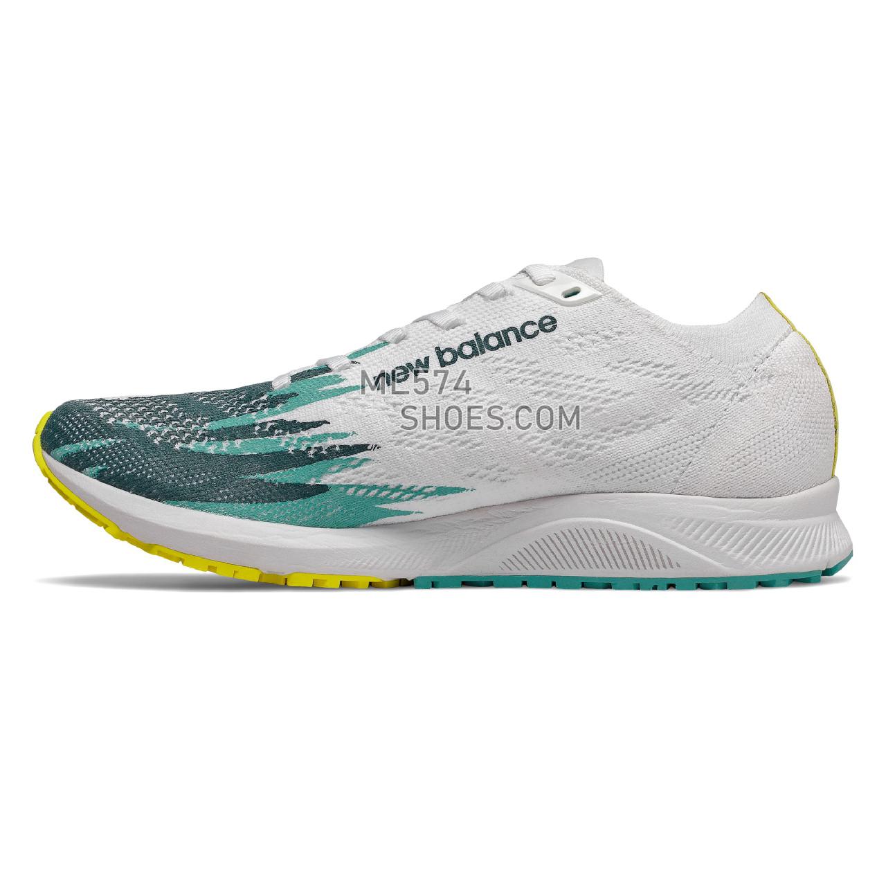 New Balance 1500v6 - Women's Track Spikes And Cross Country - White with Sulphur and Tidepool - W1500WY6