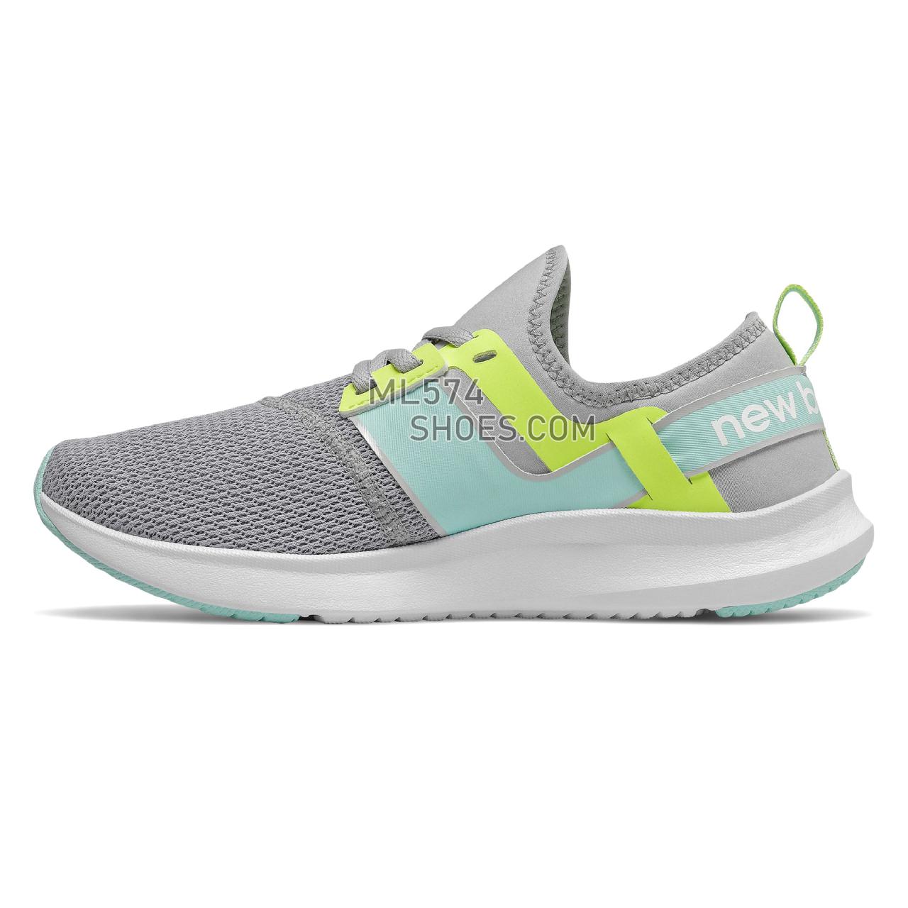 New Balance NB Nergize Sport - Women's Whats Trending - Light Aluminum with Bali Blue and Lemon Slush - WNRGSSA1