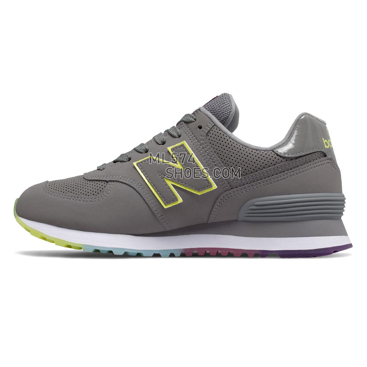 New Balance 574 - Women's Classic Sneakers - Marblehead with Lemon Slush - WL574SOM