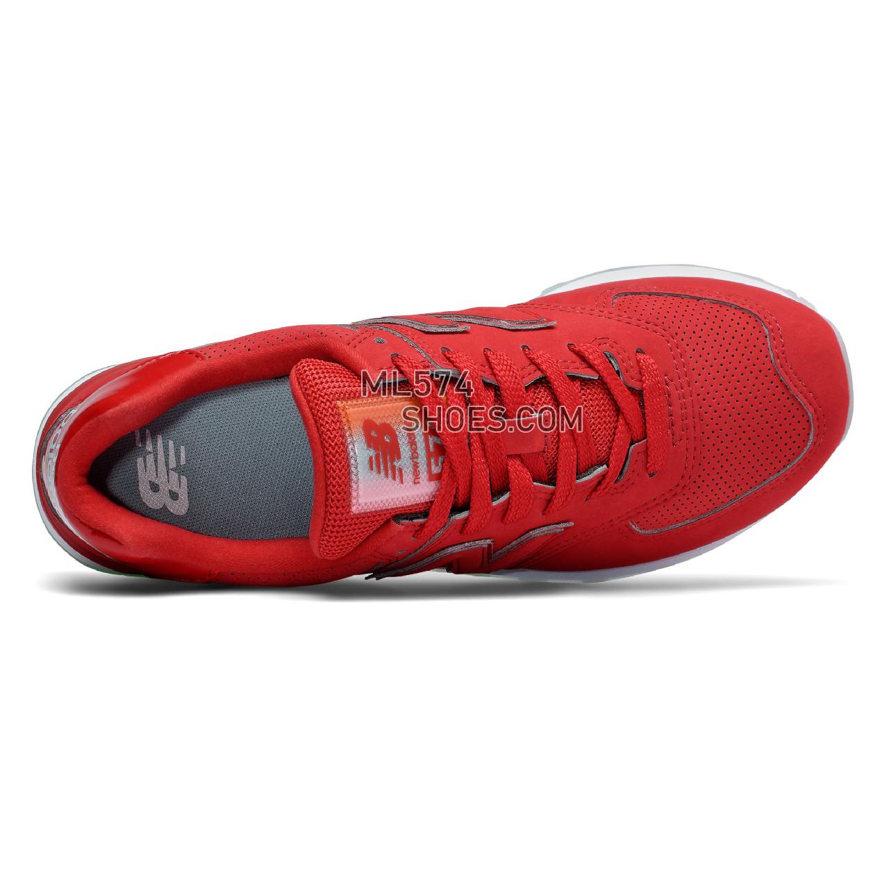 New Balance 574 - Women's Classic Sneakers - Red - WL574JUA