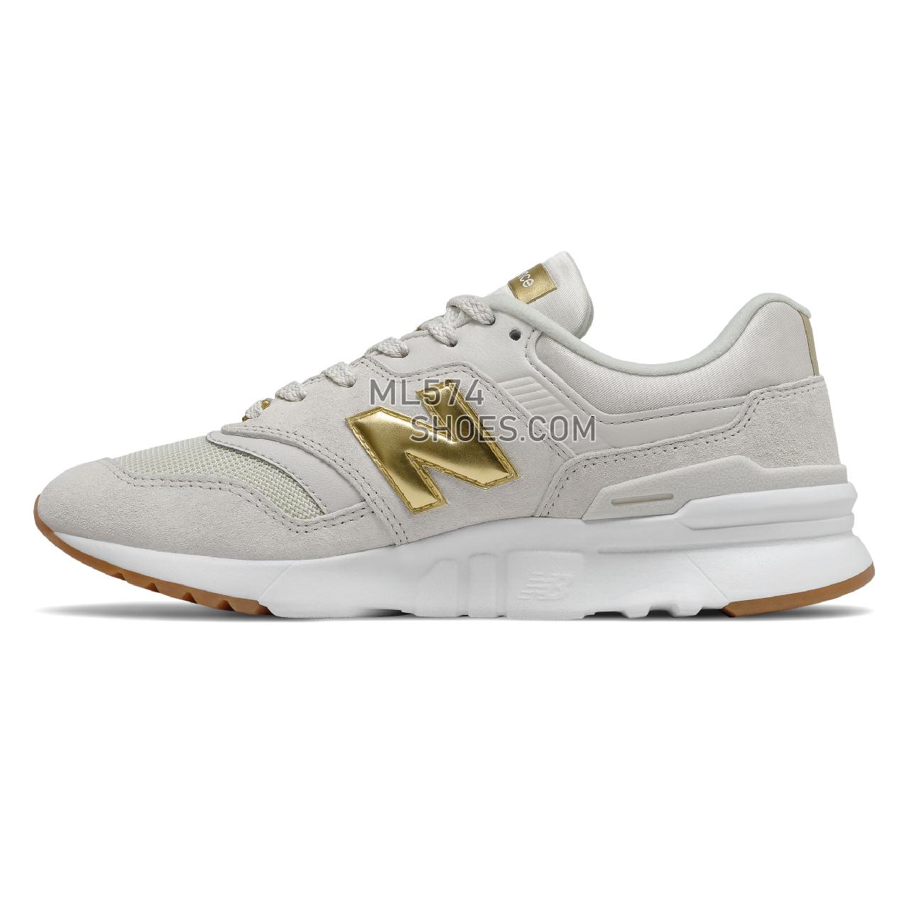 New Balance 997H - Women's Classic Sneakers - Moonbeam with Gold - CW997HAG