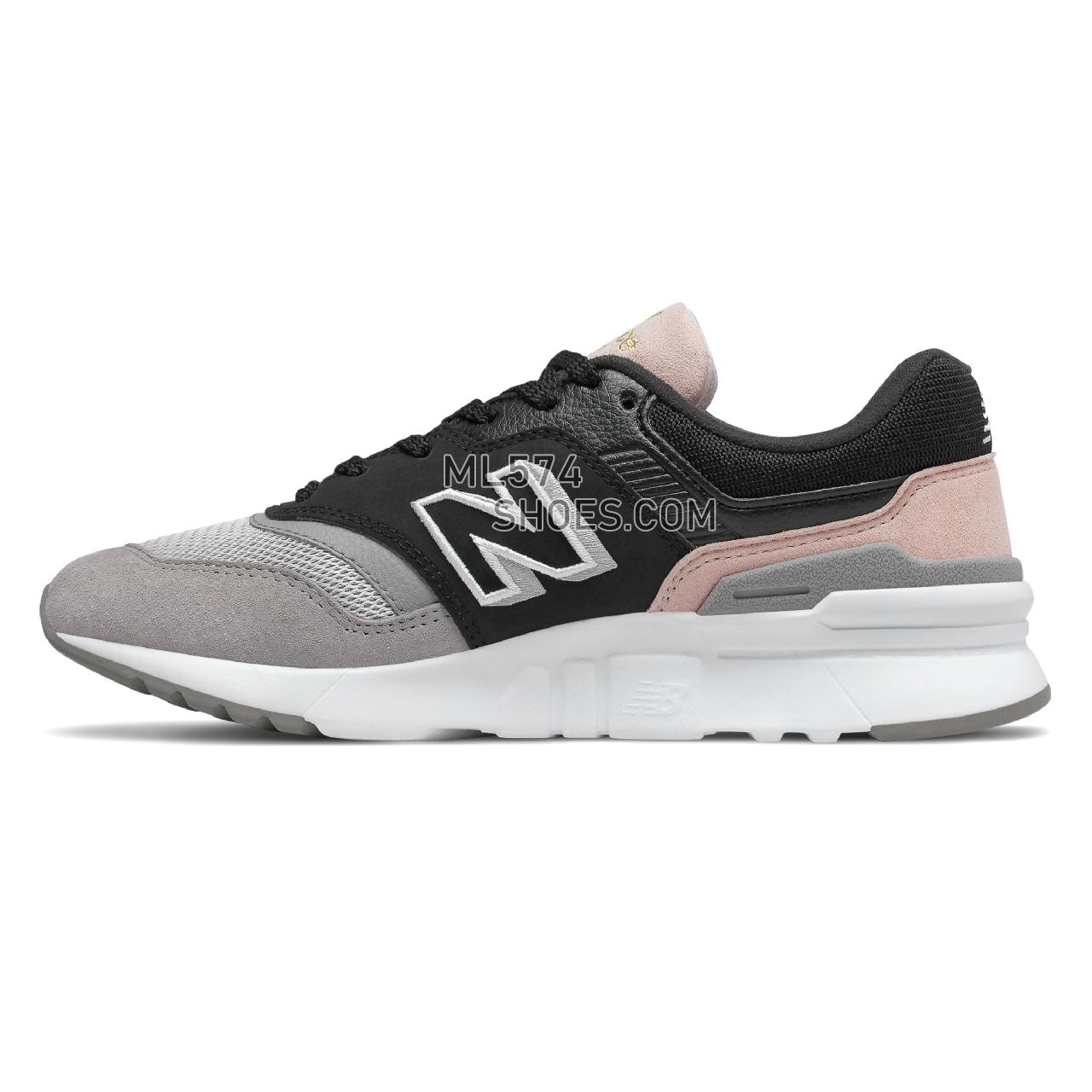 New Balance 997H - Women's Classic Sneakers - Black with Smoked Salt - CW997HAL
