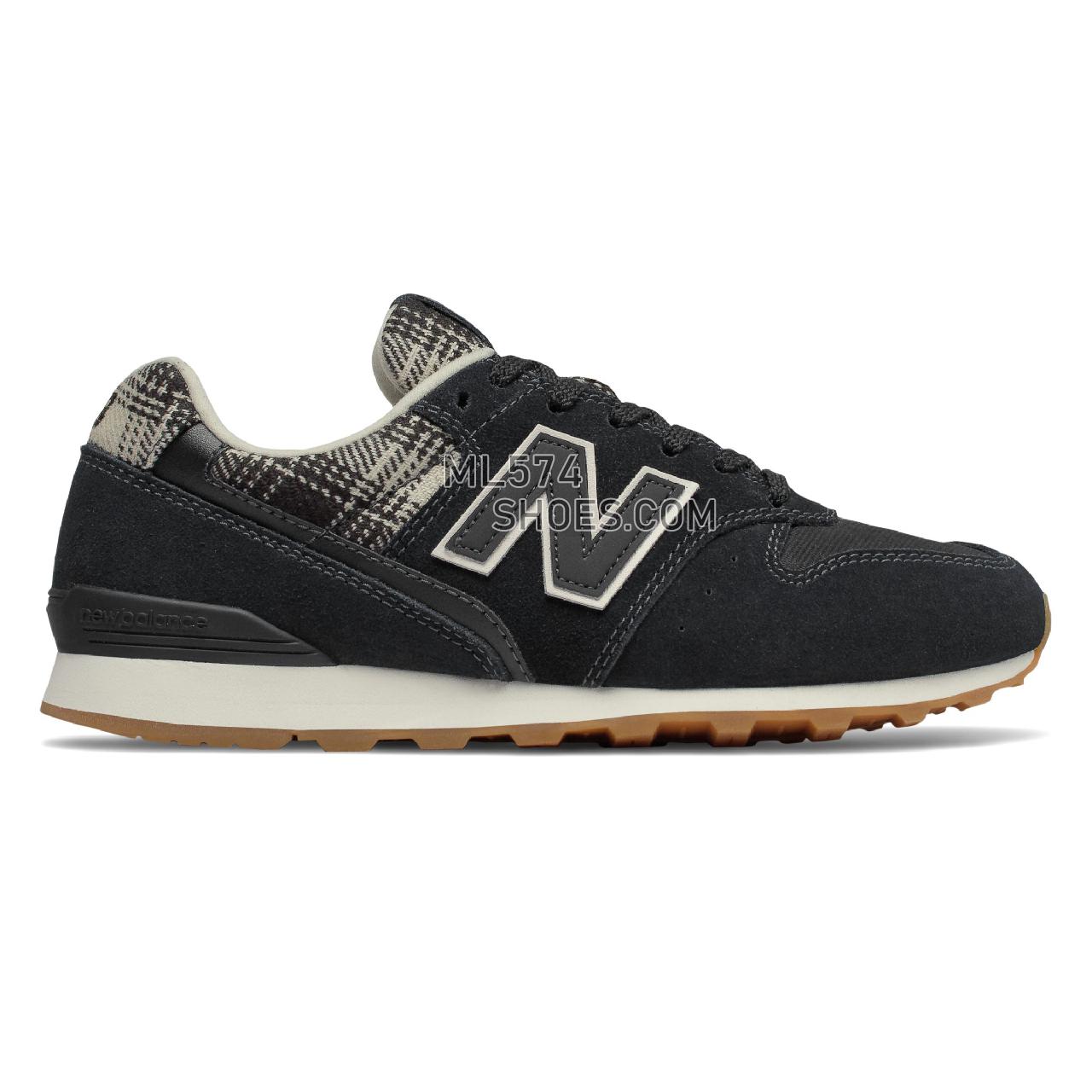 New Balance 996 - Women's Classic Sneakers - Black with Incense - WL996CH