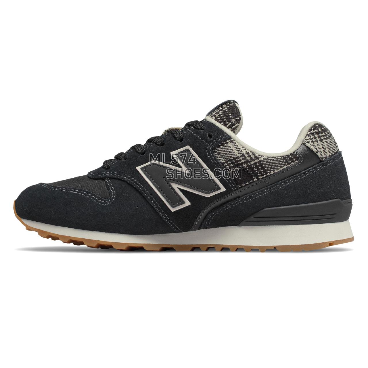 New Balance 996 - Women's Classic Sneakers - Black with Incense - WL996CH