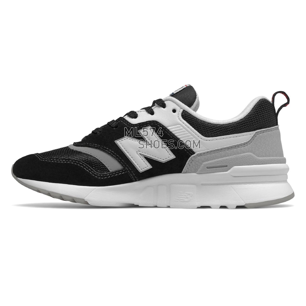 New Balance 997H - Women's Classic Sneakers - Black with Team Red and White - CW997HAE