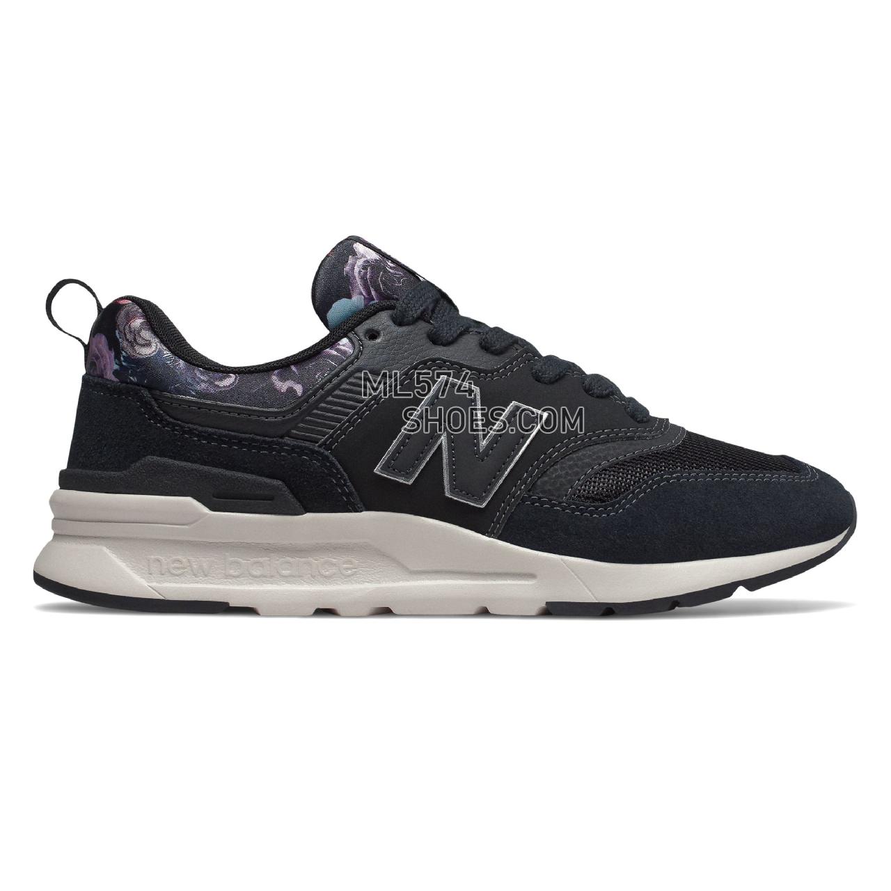 New Balance 997H - Women's Classic Sneakers - Black with Kite Purple - CW997HXG