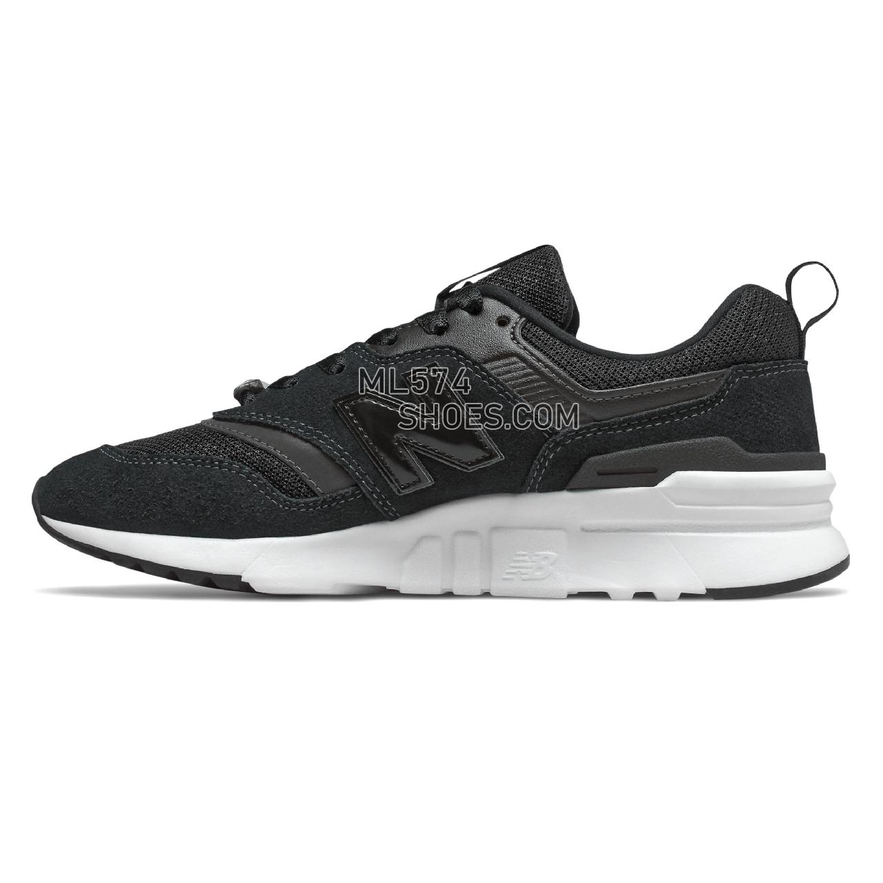 New Balance 997H Mystic Crystal - Women's Classic Sneakers - Black with White - CW997HJB