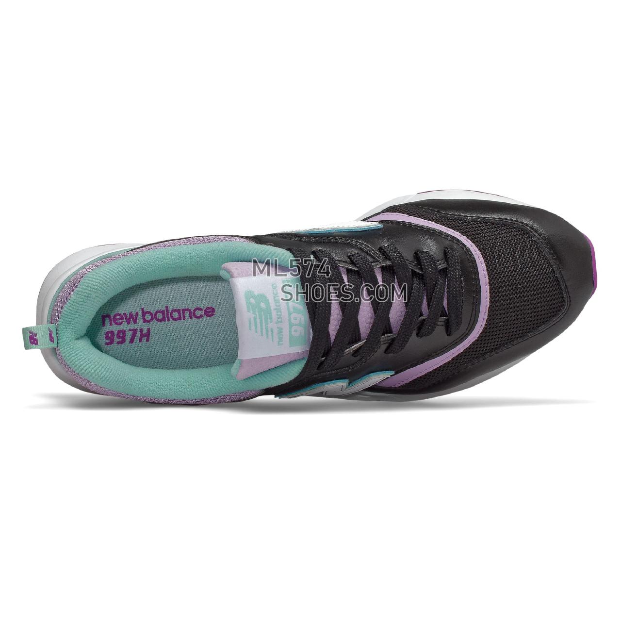 New Balance 997H - Women's Classic Sneakers - Purple with Black - CW997HMC