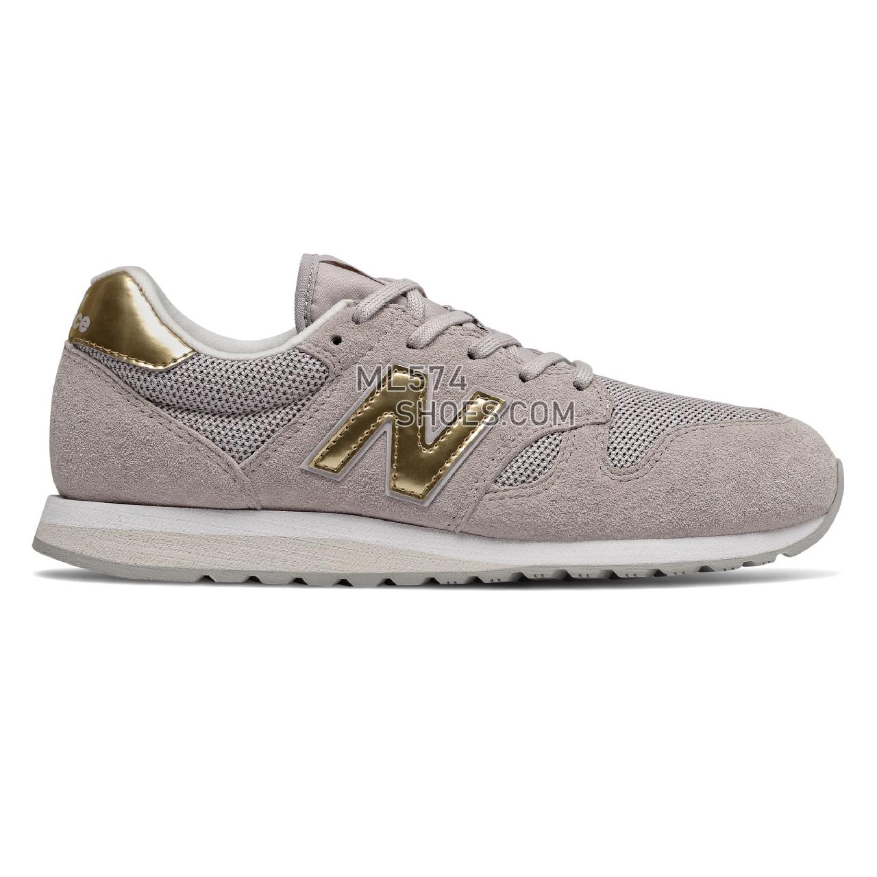 New Balance 520 - Women's Classic Sneakers - Light Cashmere with Classic Gold - WL520GDC