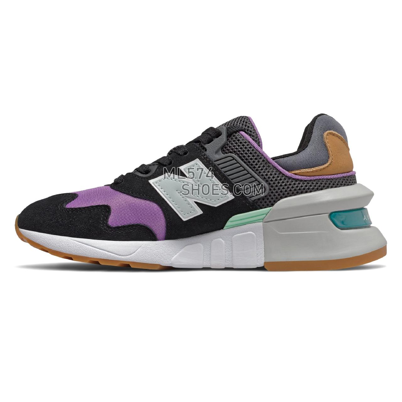 New Balance 997 Sport - Women's Sport Style Sneakers - Black with Neo Violet - WS997JGC