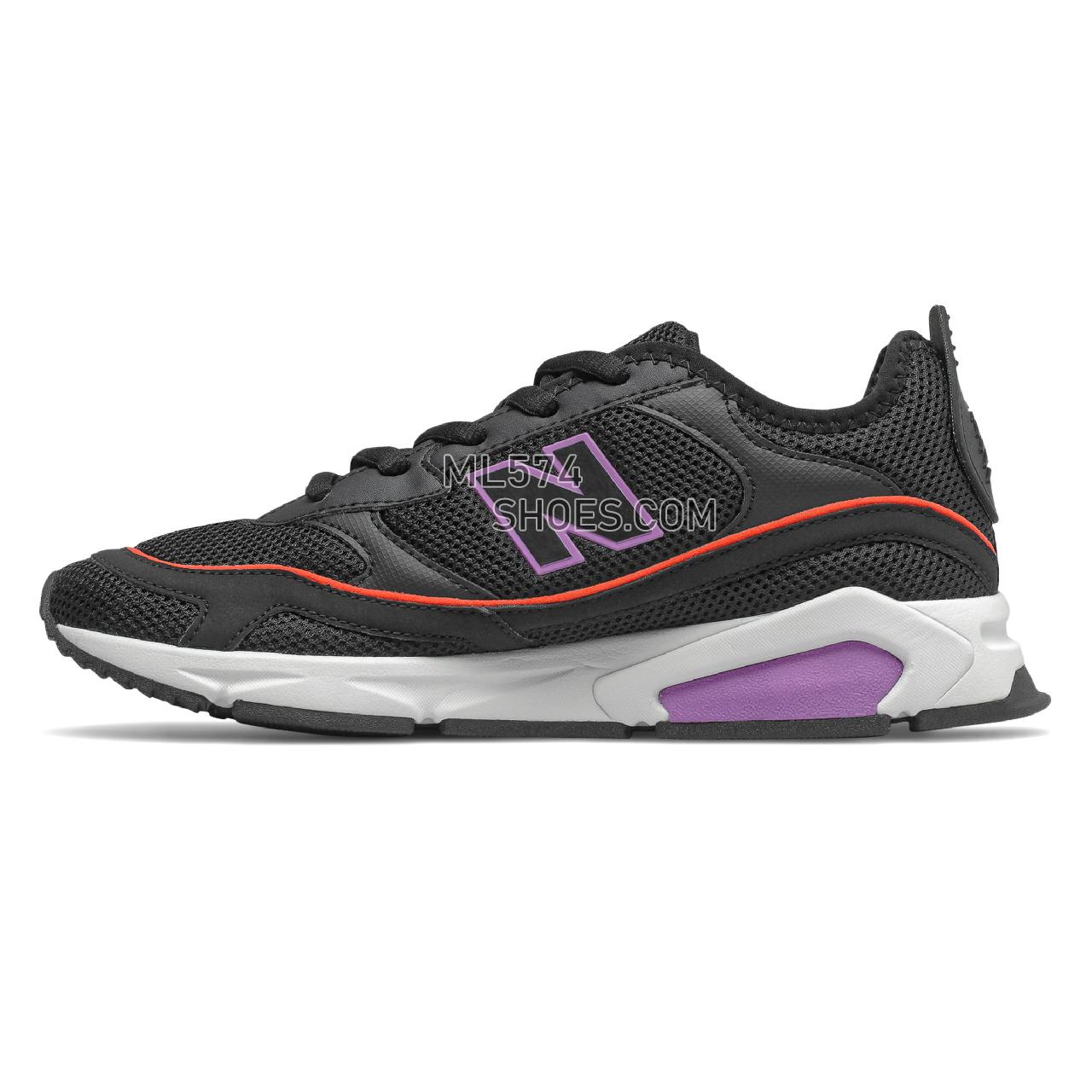 New Balance X-Racer - Women's Sport Style Sneakers - Black with Neo Violet - WSXRCNTB