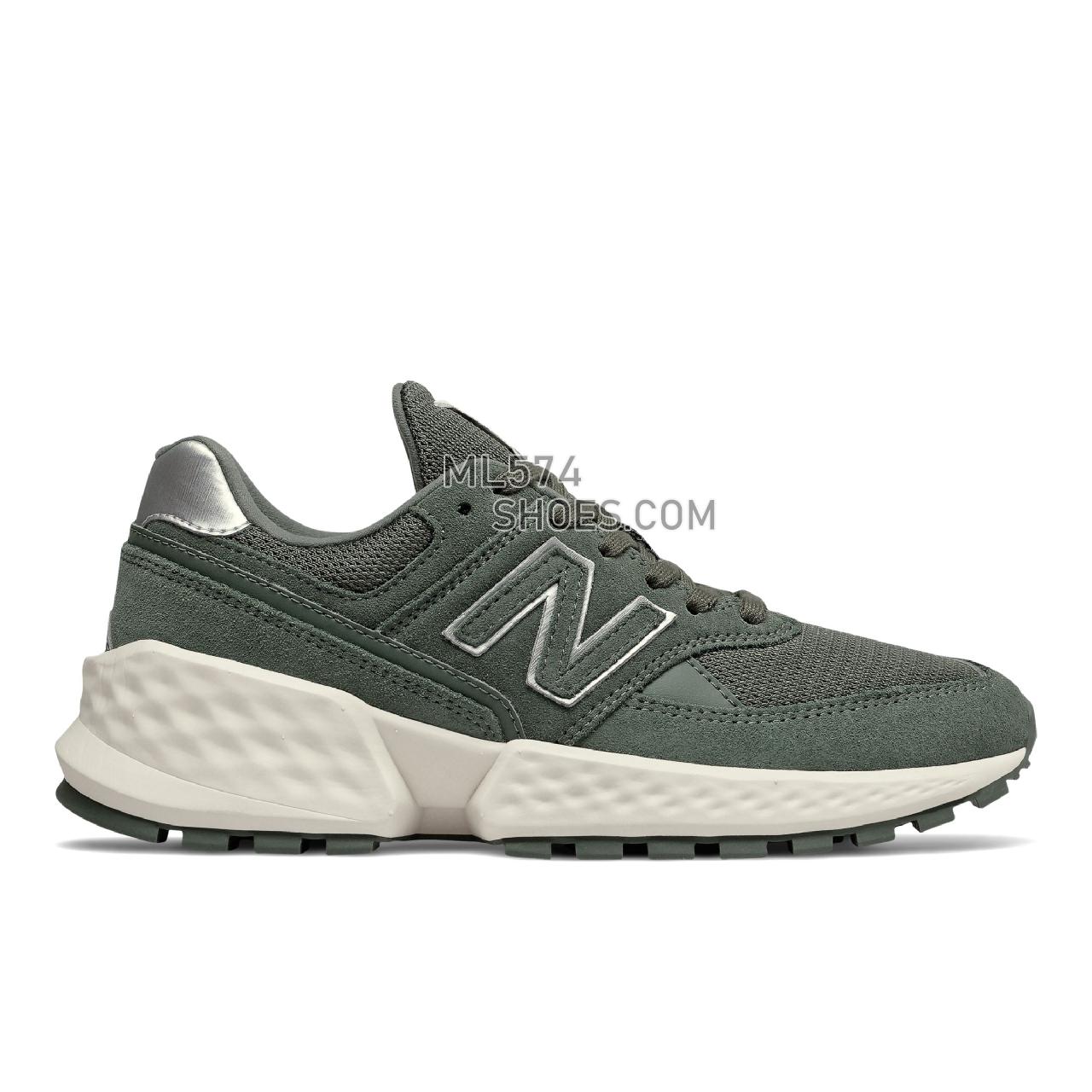 New Balance Fresh Foam 574 Sport - Women's Sport Style Sneakers - Slate Green with Sea Salt - WS574ATF